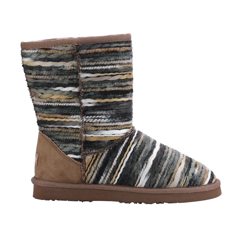 Lamo Juarez Boots size 6 color mushroom brown blue tan yellow brand new